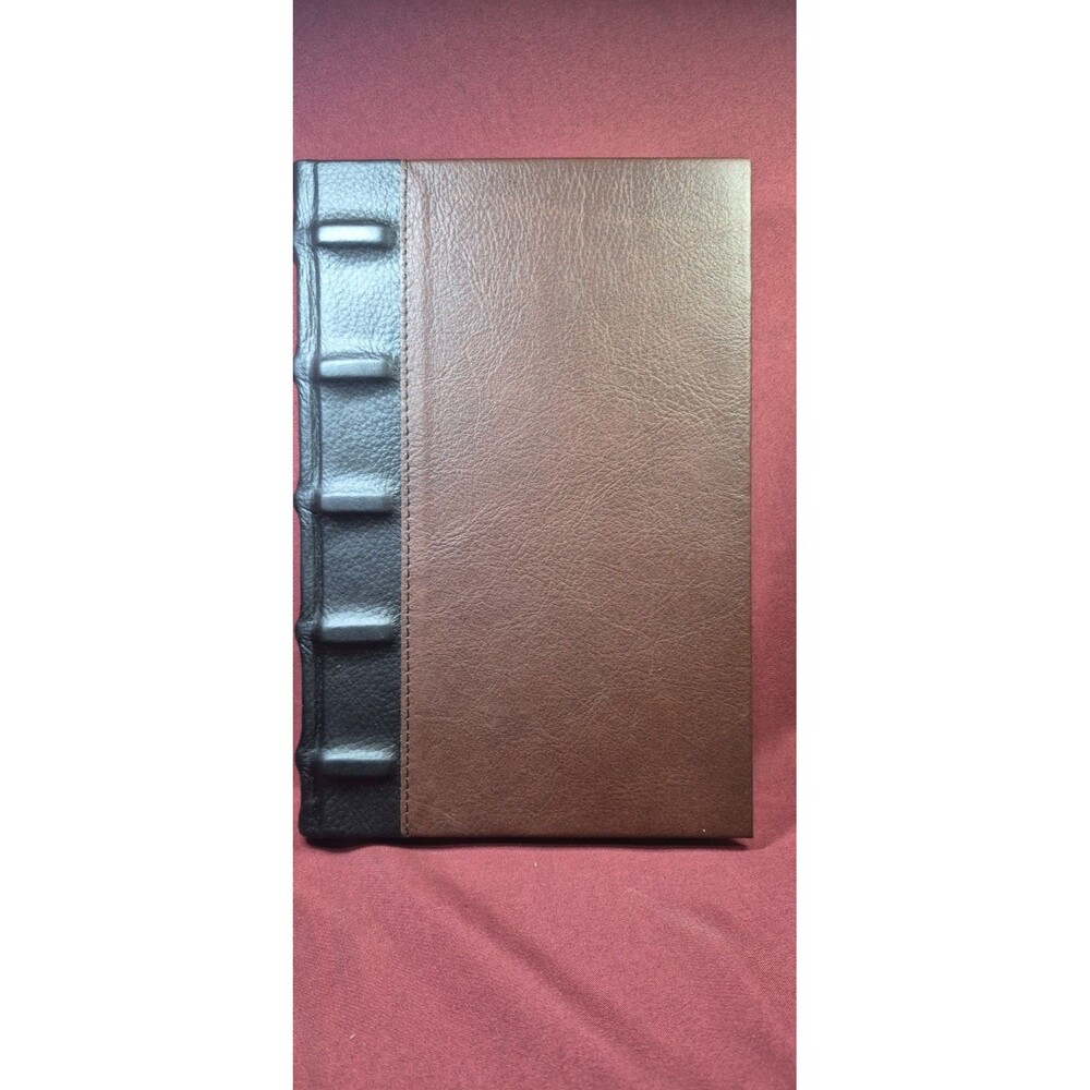 New Leatherpress Saddler Artisan Journal Genuine Leather Brown Black New No Box